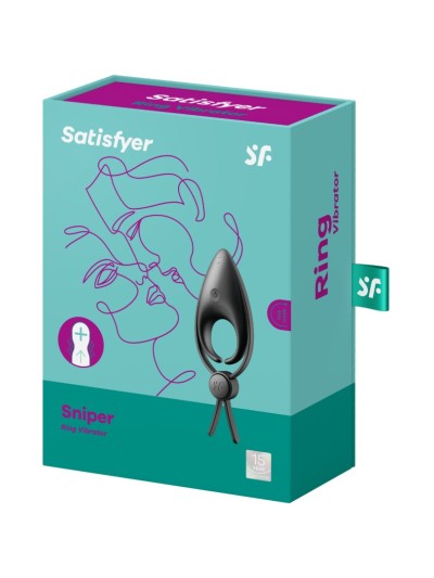 Cockring vibrant USB silicone réglable Sniper Satisfyer 