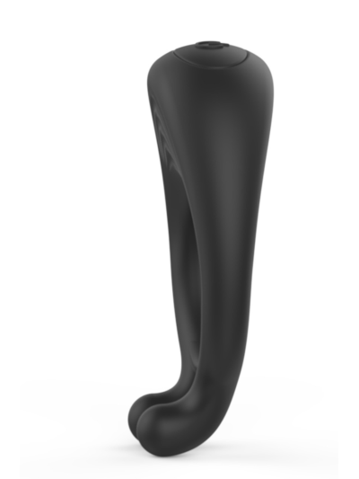 OCTAVE, Cockring Noir dans un silicone médical doux avec 1 mode de vibration 