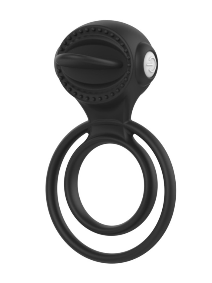 Anneau vibrant 1 seul mode de vibration très extensible noir 