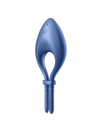 Cockring vibrant connecté USB bleu Bullseye Satisfyer 