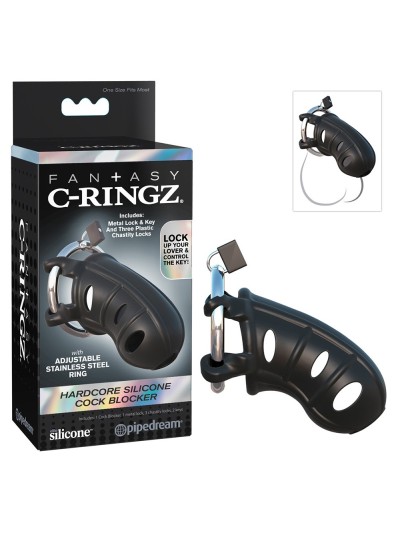Cage de chasteté en silicone pour pénis C-Ringz 