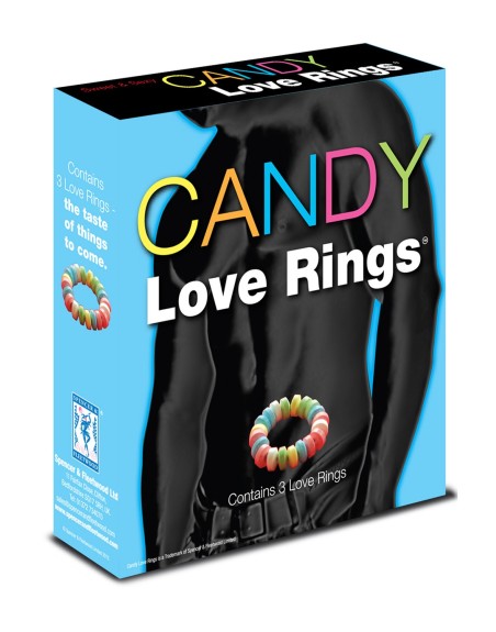 Lot de 3 cockrings bonbons Candy 