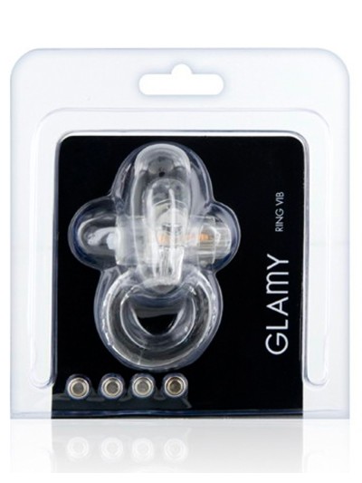 Cockring vibrant avec stimulation du clitoris 