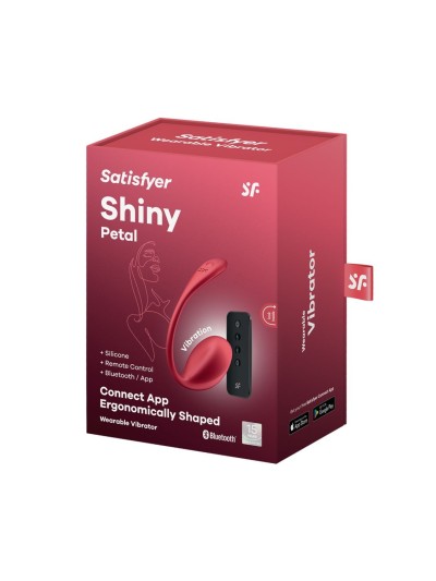Oeuf vibrant télécommandé rouge Shiny Petal Satisfyer 