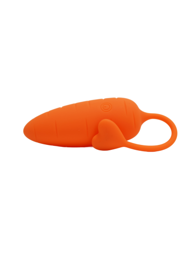 CARROT, Un Œuf vibrant avec télécommande, couleur et forme Carotte en silicone médical 