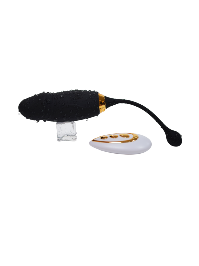 HAPPY, Un Œuf vibrant long USB avec télécommande, dans un silicone médical doux et lisse 