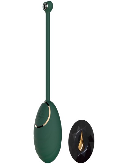 Œuf vibrant Vert Emeraude avec télécommande USB 