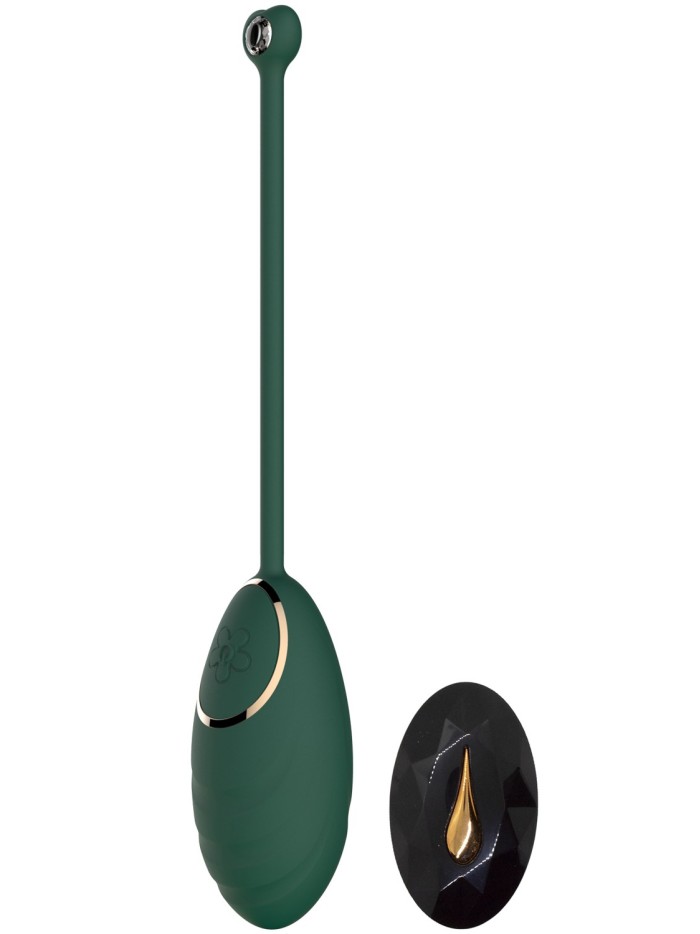 Œuf vibrant Vert Emeraude avec télécommande USB 