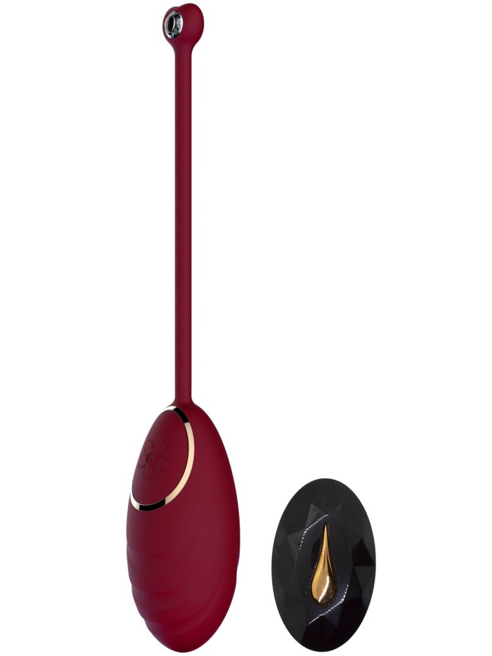 Œuf vibrant rouge avec télécommande USB 