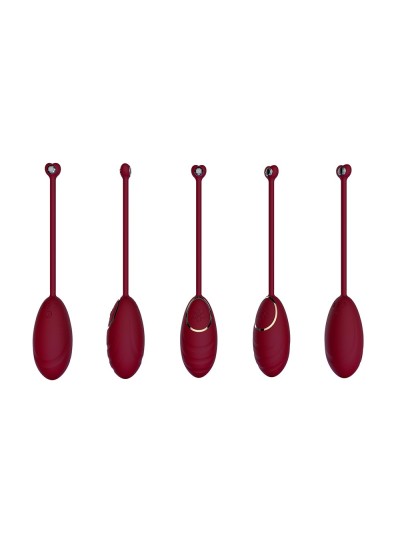 Œuf vibrant rouge avec télécommande USB 