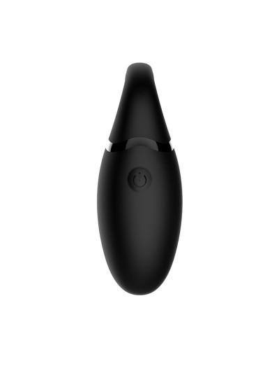 Œuf vibrant noir avec languette à picot pour stimuler le clitoris 