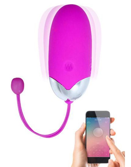 Oeuf vibrant puissant USB avec application smatphone 