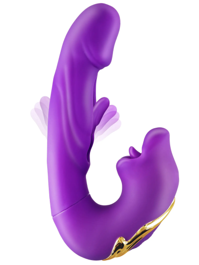 Vibromasseur rabbit 3-en-1 à triple stimulation Kissy 
