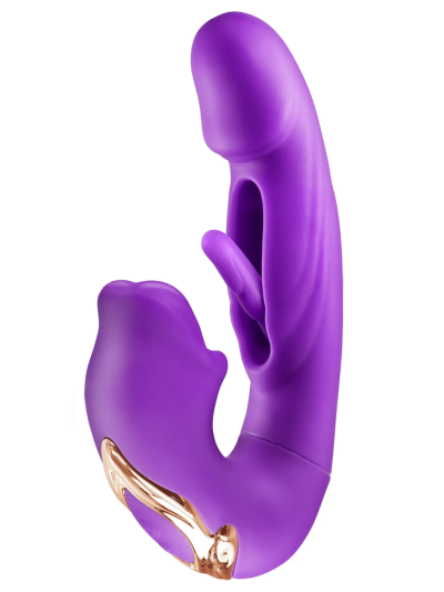 Vibromasseur rabbit 3-en-1 à triple stimulation Kissy 