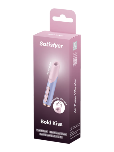 Stimulateur clitoridien de voyage Bold Kiss Satisfyer 