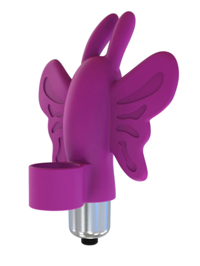 Doigt chinois vibrant papillon violet 