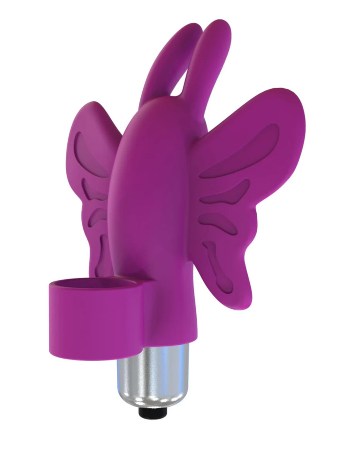 Doigt chinois vibrant papillon violet 