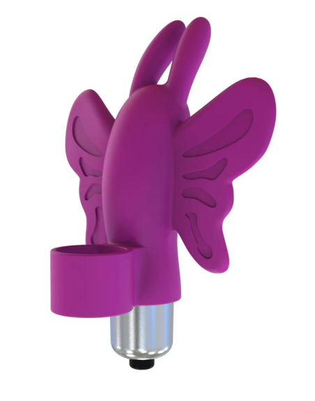 Doigt chinois vibrant papillon violet 