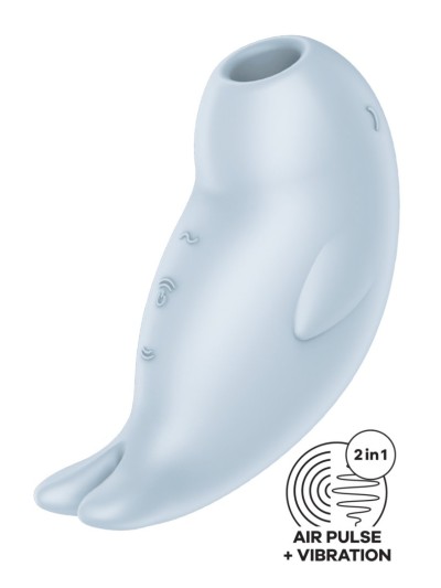 Stimulateur de clitoris vibration et air pulsé USB bleu Seal You Soon Satisfyer 
