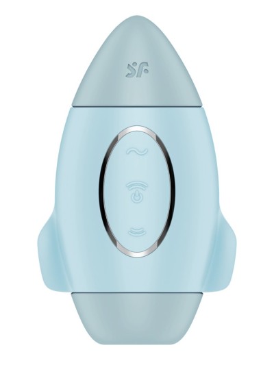 Stimulateur de clitoris violet vibration et air pulsé USB vert Mission control Satisfyer 