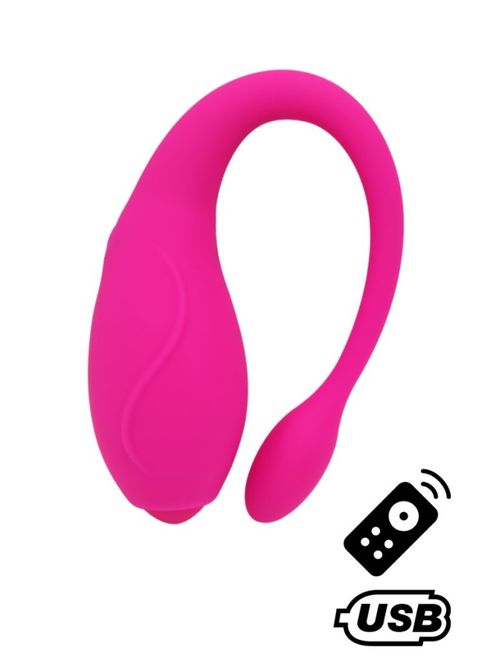 TANDEM Rose, stimulateur pour couple USB avec télécommande en silicone médical 