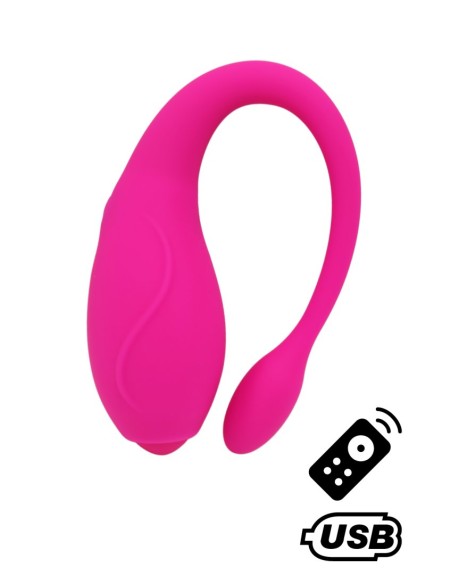 TANDEM Rose, stimulateur pour couple USB avec télécommande en silicone médical 