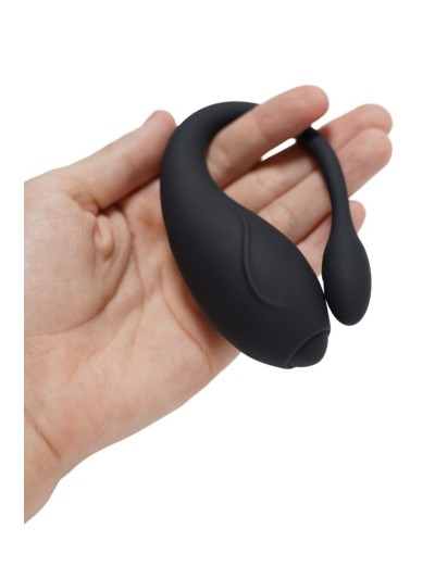 TANDEM Noir, stimulateur pour couple USB avec télécommande en silicone médical  