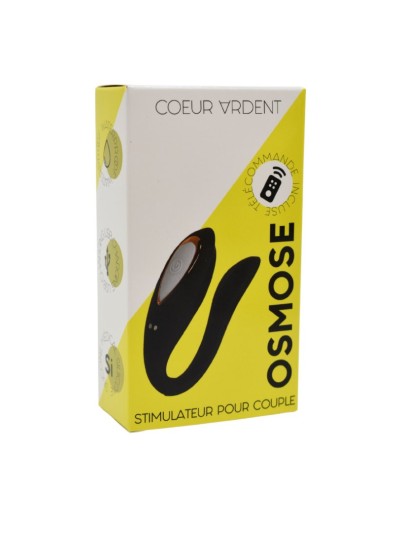 OSMOSE, stimulateur pour couple USB, à double tête, avec télécommande, en silicone médical