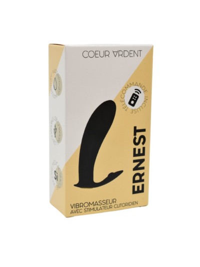 ERNEST, Mini vibromasseur avec stimulateur clitoridien USB, avec télécommande 