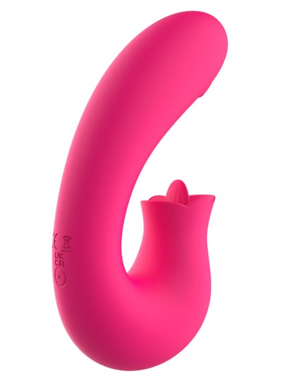 Vibromasseur 2 en 1 G-spot et stimulateur de clitoris USB Kali rose 
