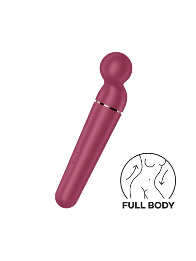 Vibromasseur wand rouge USB 60 vibrations Planet Wand-er Satisfyer 