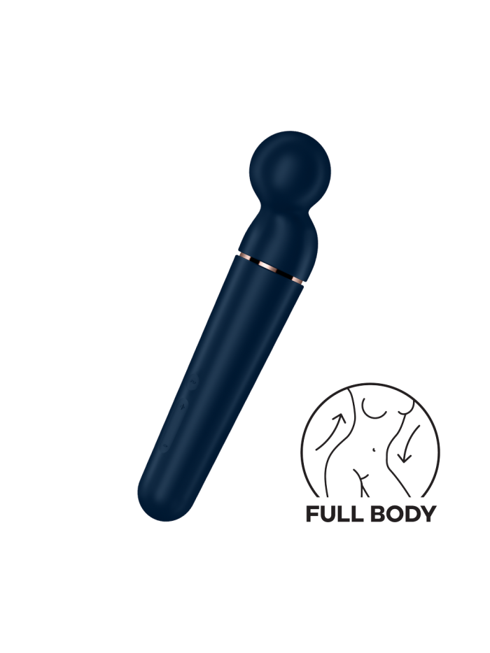 Vibromasseur wand bleu USB 60 vibrations Planet Wand-er Satisfyer 