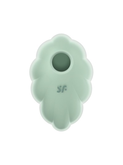 Stimulateur clitoridien par onde de pression sans contact et par vibration USB vert menthe, Cloud Dancer Satisfyer 