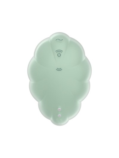 Stimulateur clitoridien par onde de pression sans contact et par vibration USB vert menthe, Cloud Dancer Satisfyer 