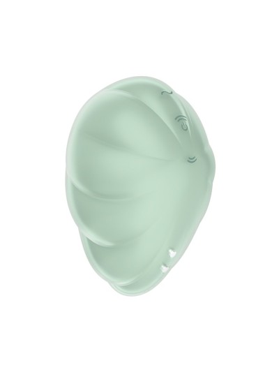 Stimulateur clitoridien par onde de pression sans contact et par vibration USB vert menthe, Cloud Dancer Satisfyer 