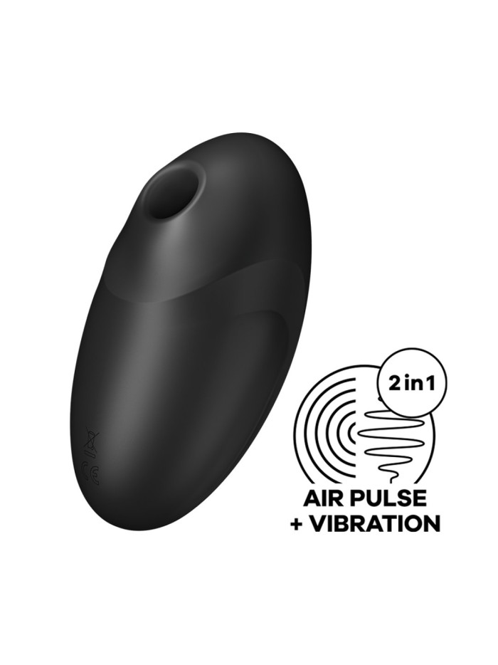 Stimulateur clitoridien par air pulsé et vibration noir USB Vulva Lover 3 Satisfyer 