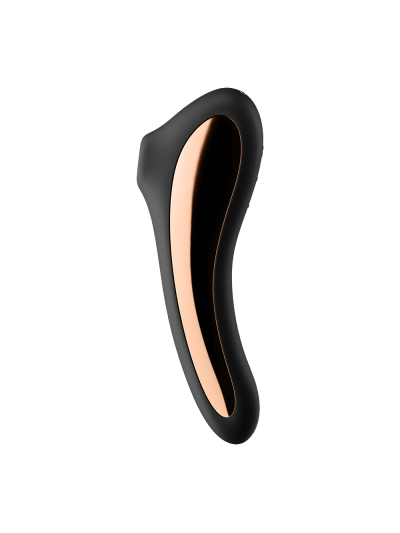 2 en 1 Stimulateur de clitoris et vibromasseur connecté USB noir Dual Kiss Satisfyer 