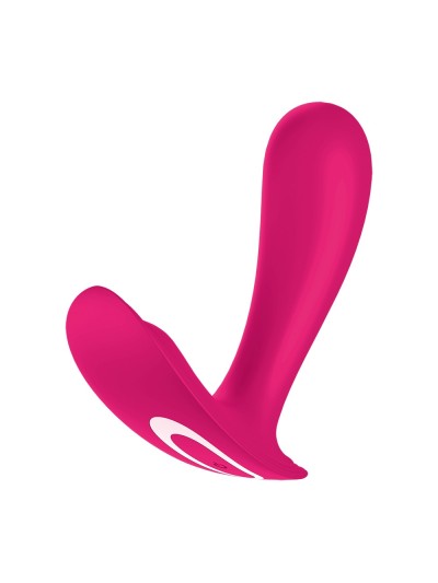 2 en 1 Vibromasseur et stimulateur clitoridien rose connecté Top Secret Satisfyer 