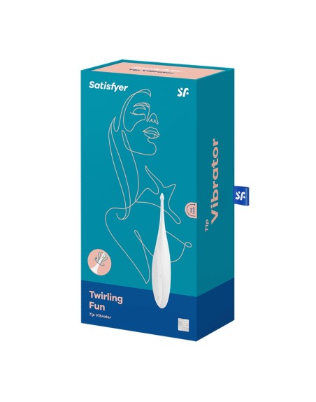 Stimulateur polyvalent pour zone ciblé blanc USB, Twirling Fun Satisfyer 