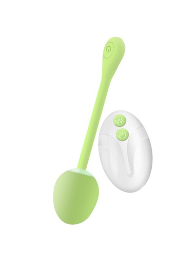 Balle de Geisha vibrante verte avec télécommande 