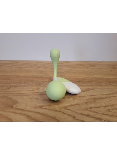 Balle de Geisha vibrante verte avec télécommande 