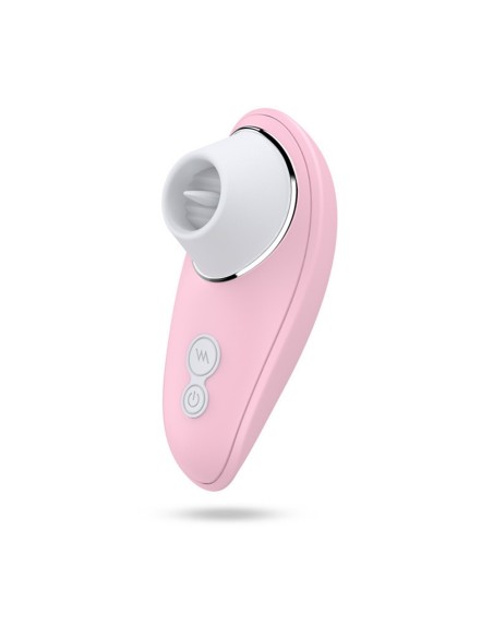 Vibromasseur rose à langue vibrante pour cunnilingus 