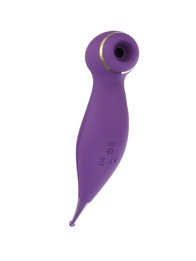 Oiseau du Paradis - Vibromasseur 2 en 1 avec vibration clitoridienne par membrane et embout stimulateur violet 