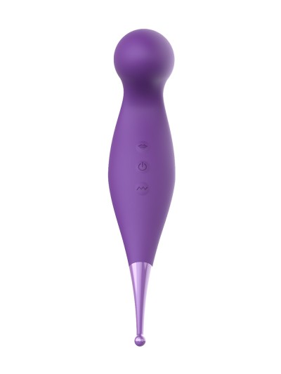 Oiseau du Paradis - Vibromasseur 2 en 1 avec vibration clitoridienne par membrane et embout stimulateur violet 