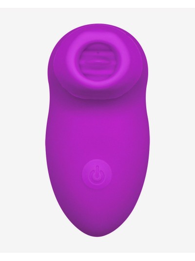 Stimulateur clitoridien avec 2 embouts interchangeable vibration sur picots et langue 