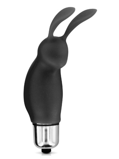 Stimulateur de clitoris vibrant noir rabbit 