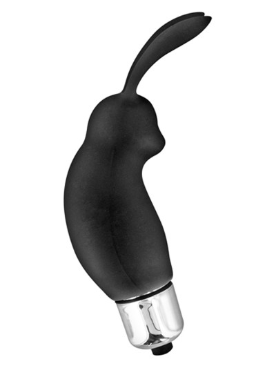 Stimulateur de clitoris vibrant noir rabbit 
