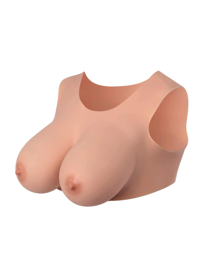 Buste seins réaliste couleur peau claire Taille XL Bonnet G 
