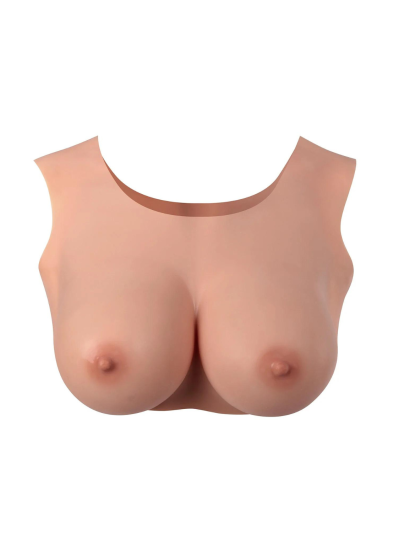 Buste seins réaliste couleur peau claire Taille M Bonnet D 