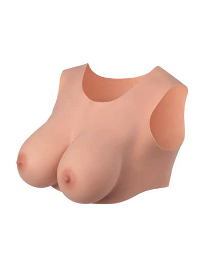 Buste seins réaliste couleur peau claire Taille M Bonnet D 